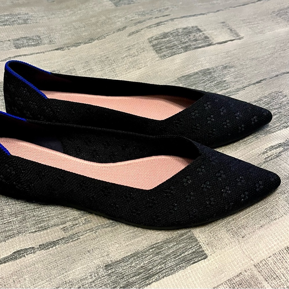 Rothys The Point Black Shimmer 9.5
